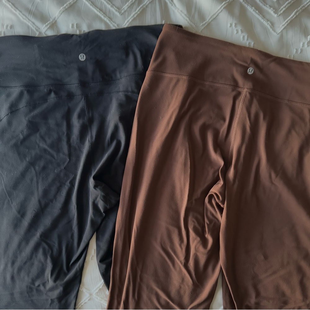 Bundle of 2 Lululemon high rise flare leggings